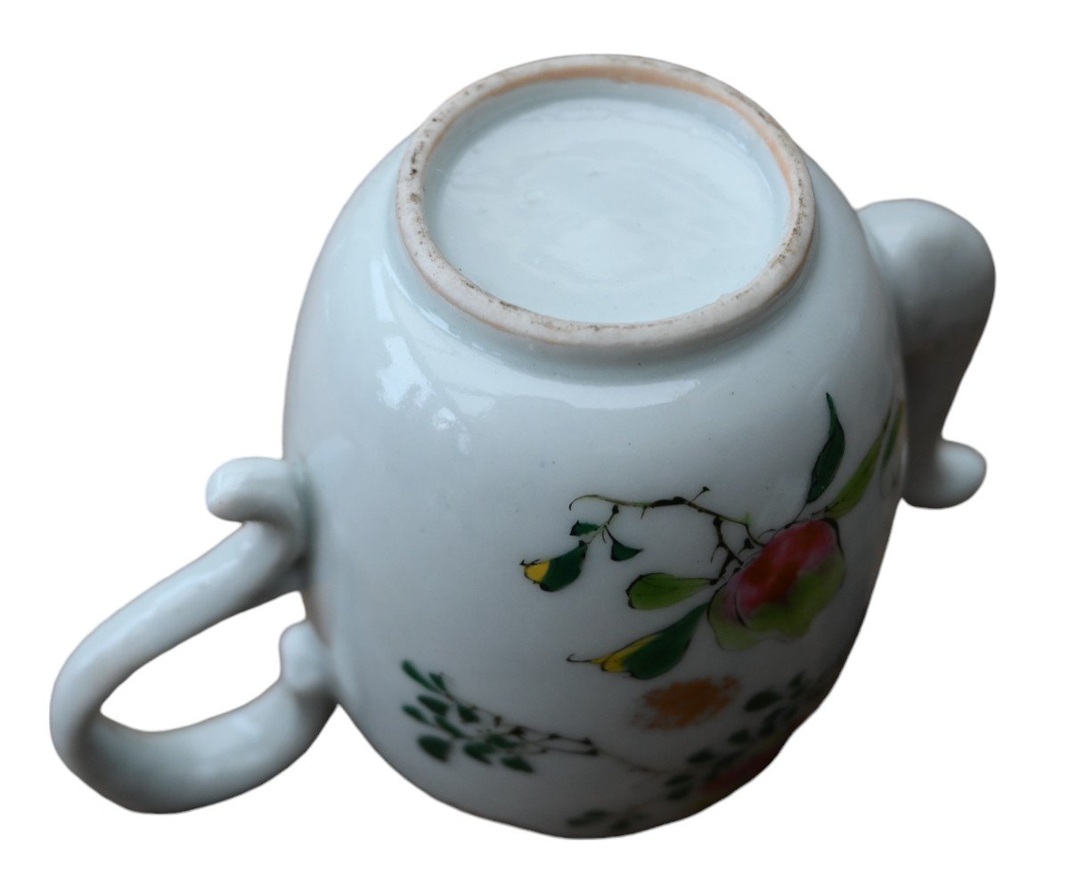 Chinese Porcelain Tea Set Famile Rose, 19th Century-photo-3