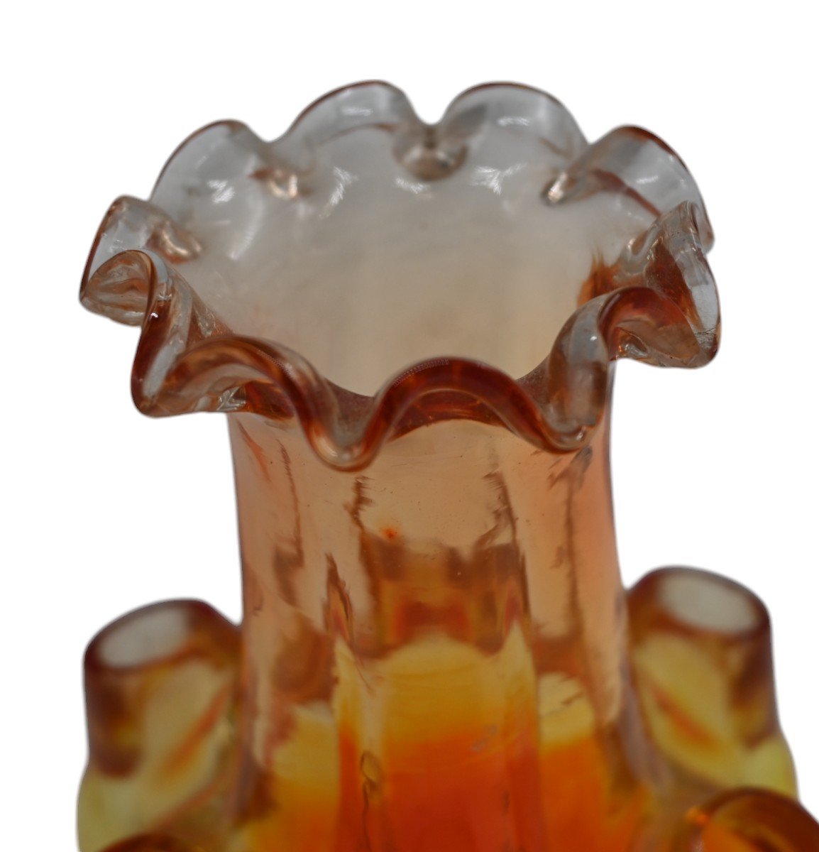  Glass Tulip Vase, 19th Century-photo-2