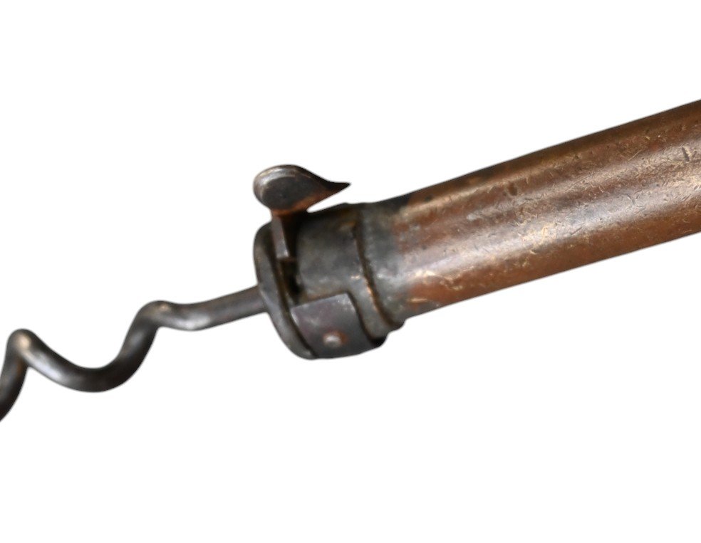 Un Tire-bouchon Droit Extensible Rare Par Van Gieson, Brevet Américain 61485, 1867.-photo-2