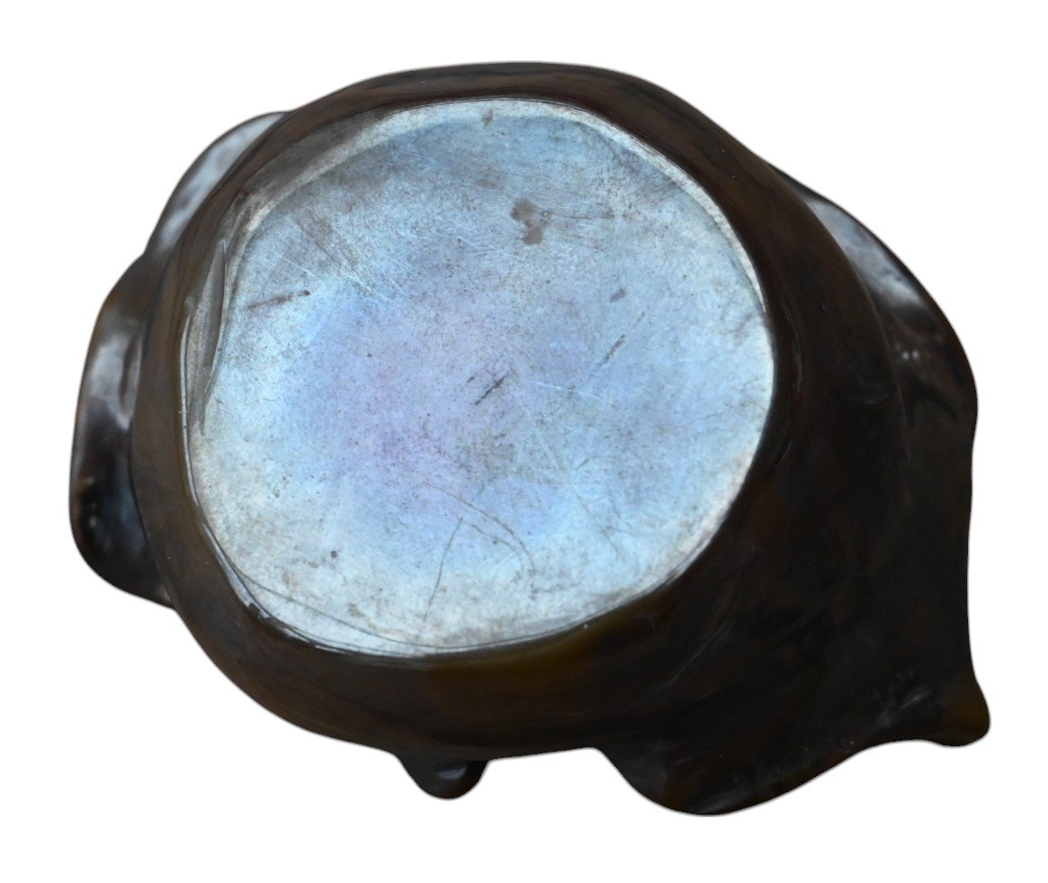 China, Carved Agate Brush Rinser, 19th Century-photo-2