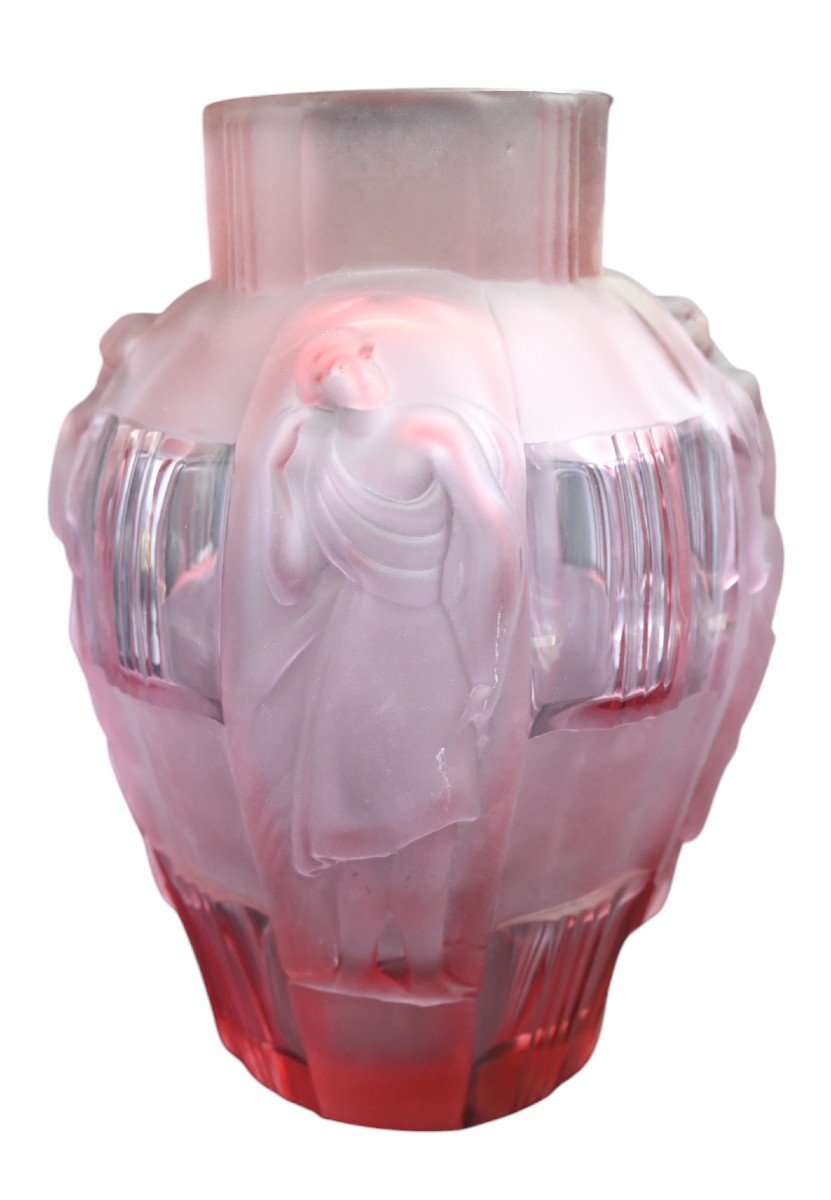 Rene Lalique Art Deco Vase 4 Dancers -photo-3