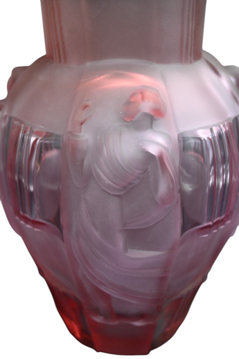 Rene Lalique Art Deco Vase 4 Dancers -photo-1