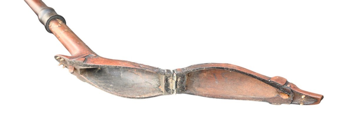19th Century Carved Wooden Pipe Case-photo-4