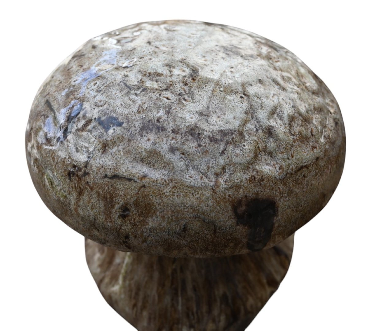 Paire De Champignons En Grès, Fabriqués à La Main Dans Les Années 1950-photo-4
