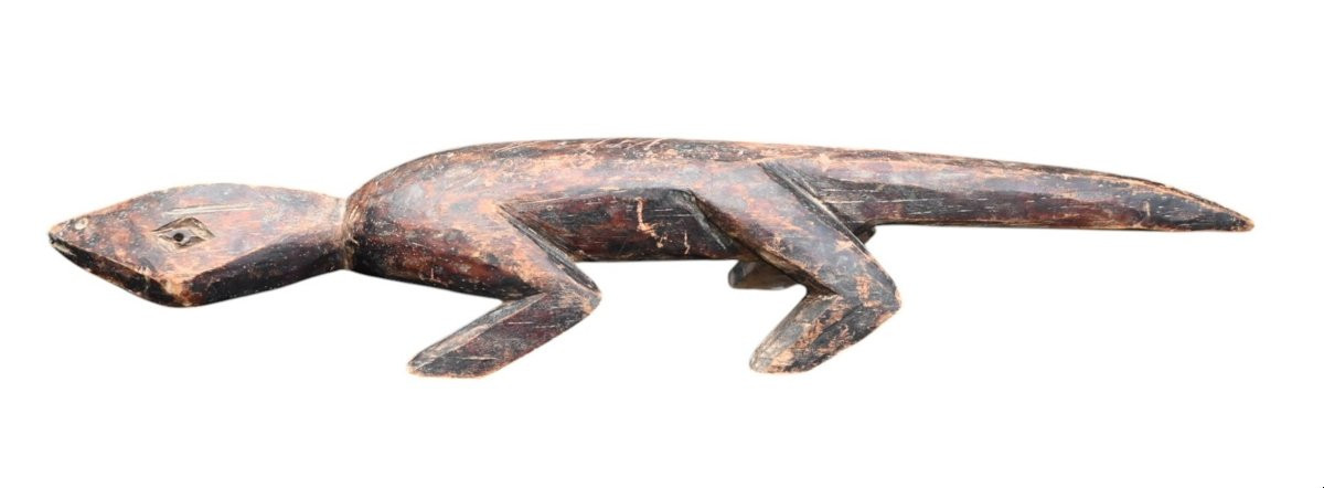 Ancienne Statue Zoomorphe De La Tribu Lega, Rd Congo, Vers 1920-photo-3