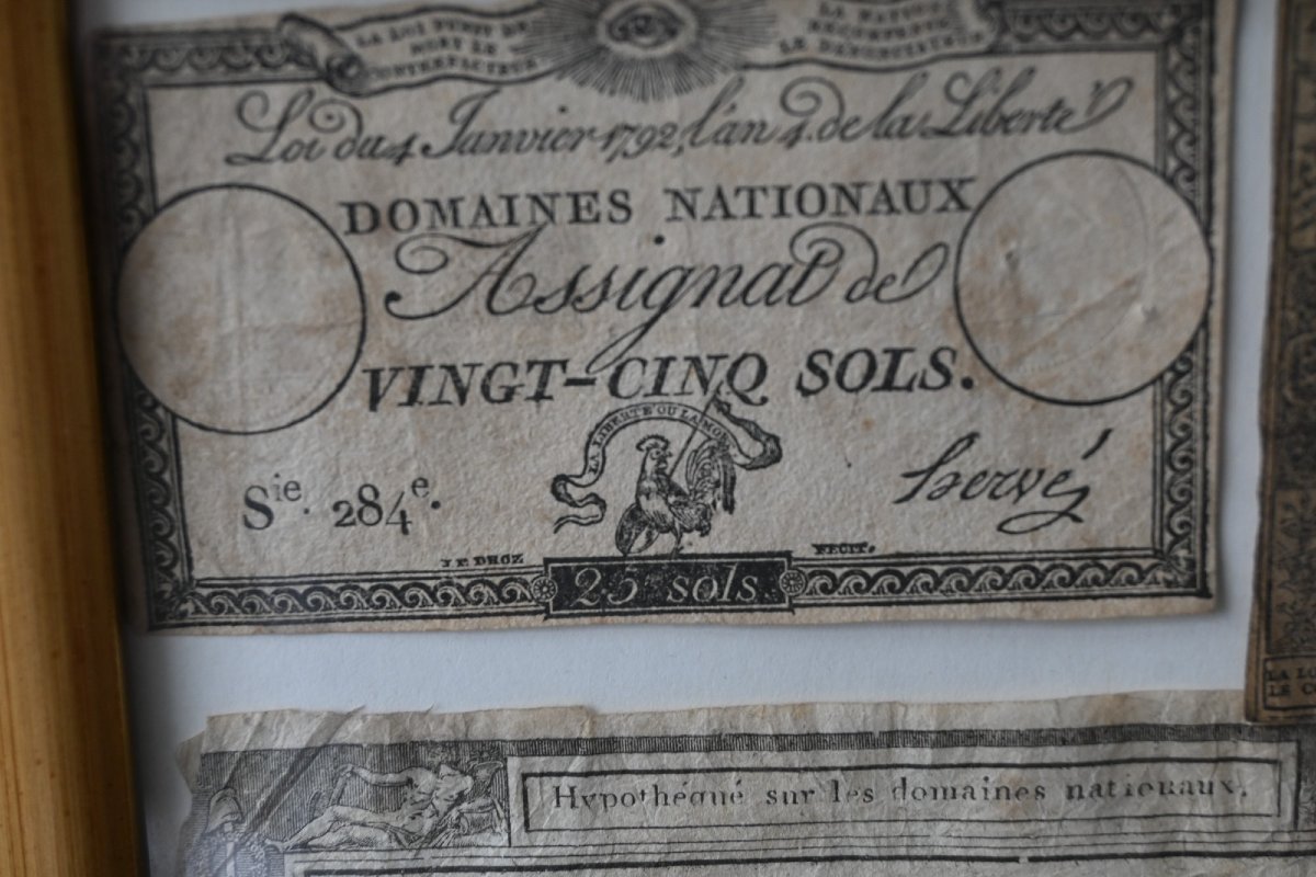 Collection Of Assignats Revolutionary Currencies-photo-2