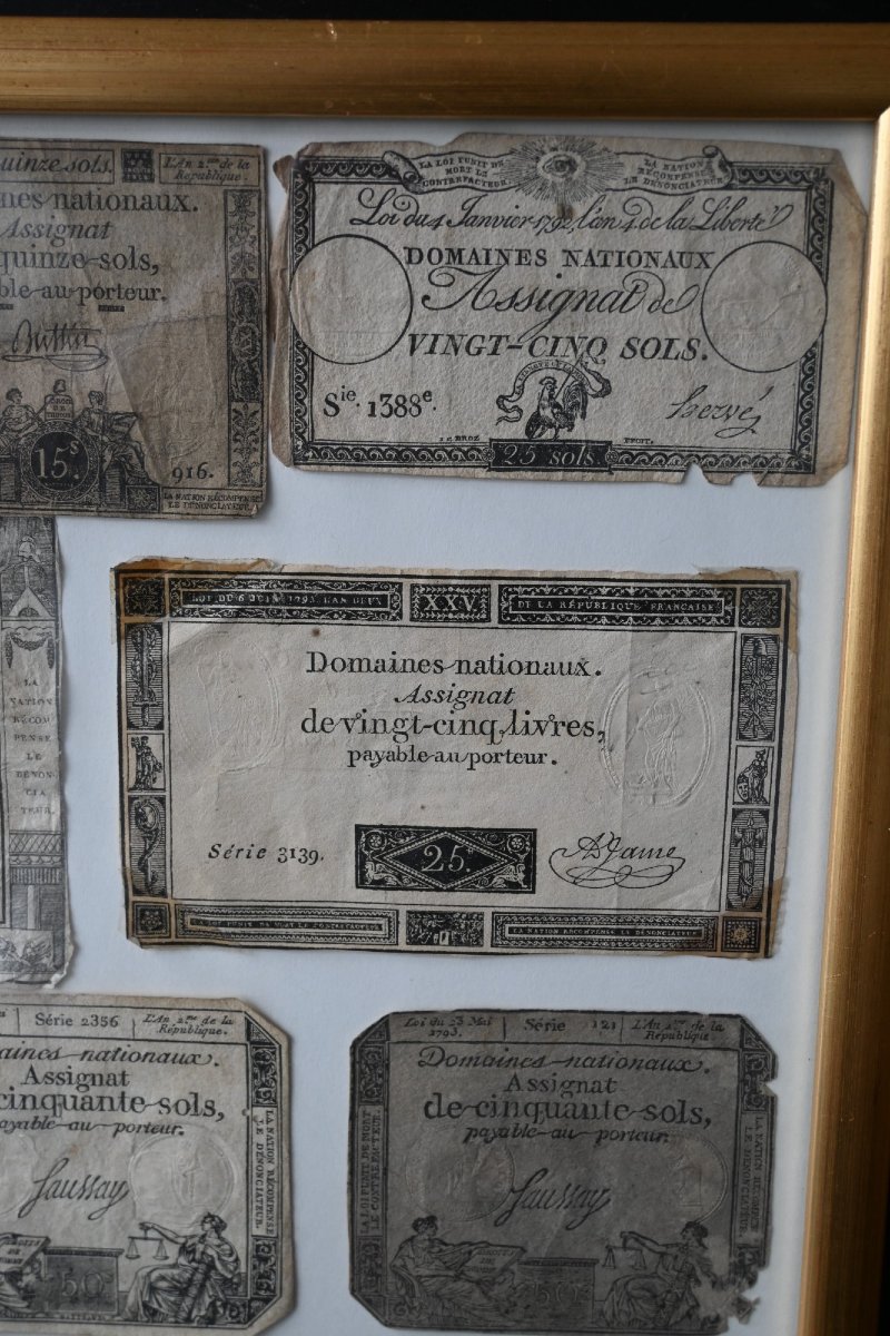Collection Of Assignats Revolutionary Currencies-photo-3