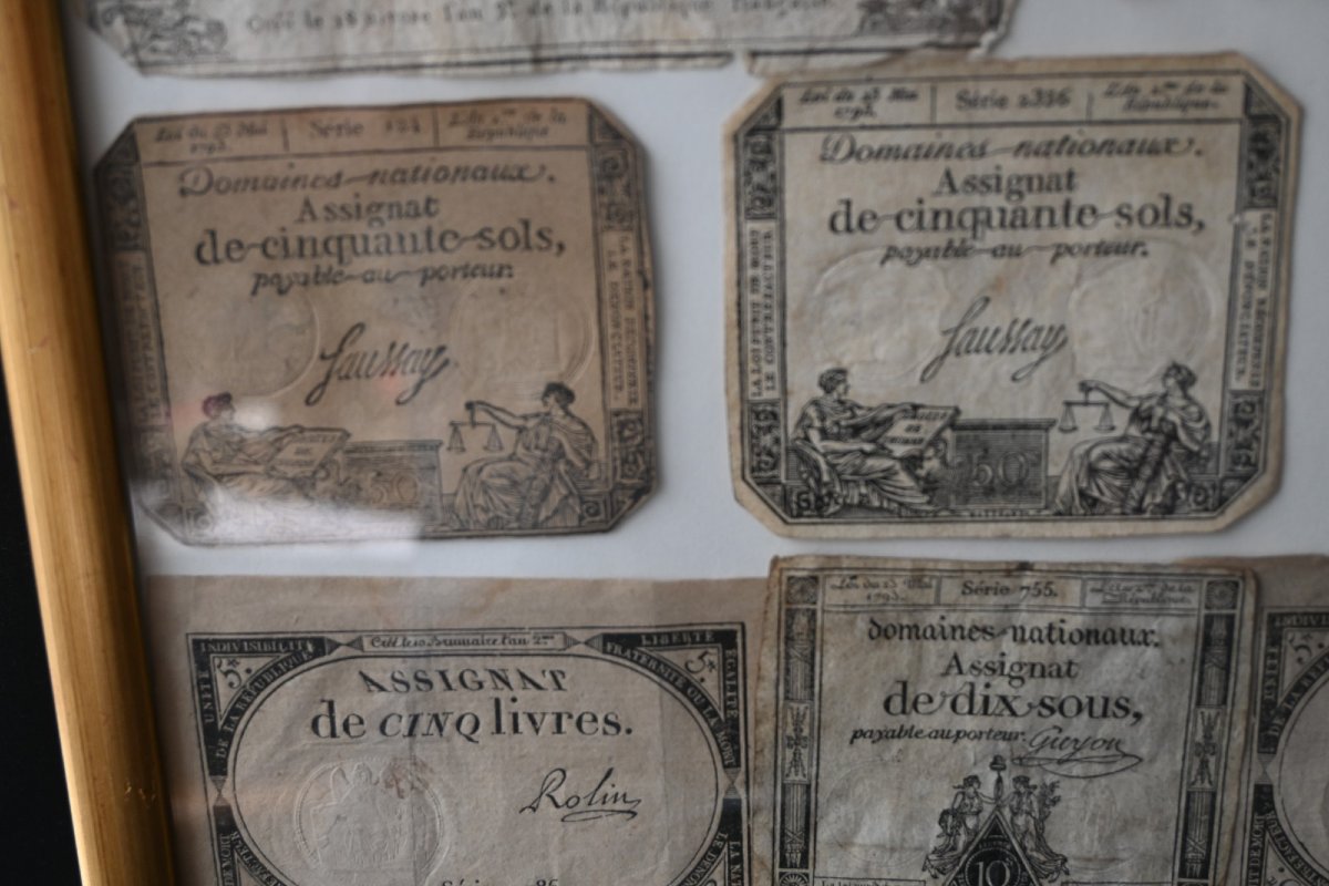 Collection Of Assignats Revolutionary Currencies-photo-1