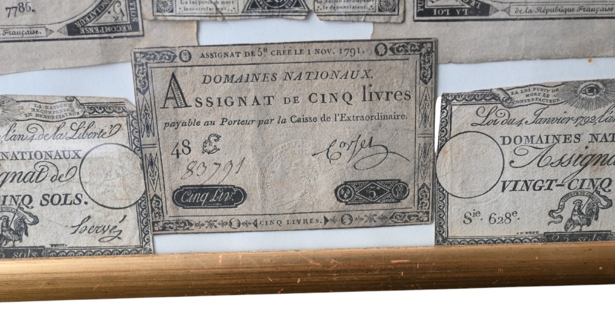 Collection Of Assignats Revolutionary Currencies-photo-4