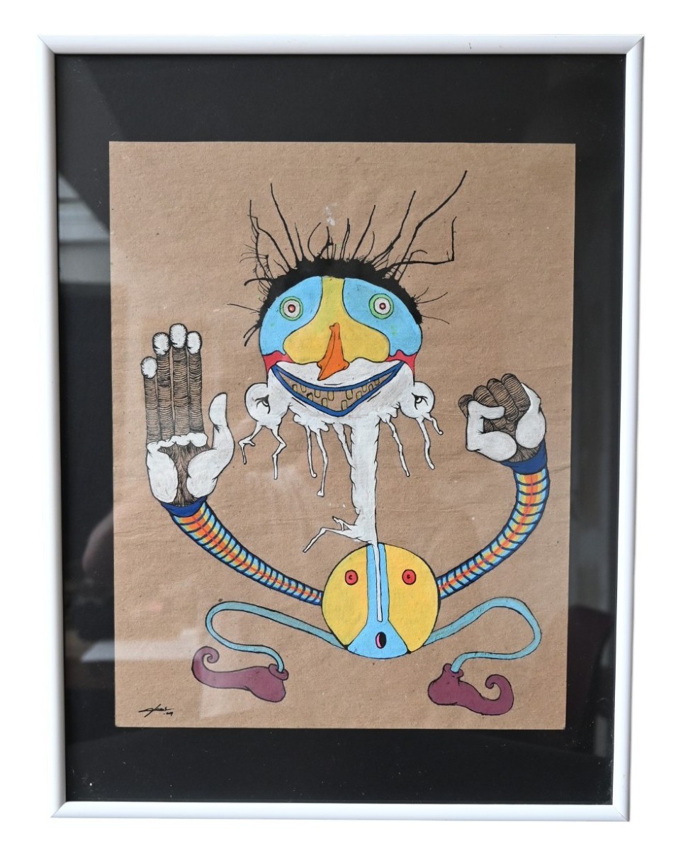 Dutch/belgian Mixed Technique Painting Signed And Dated 2009