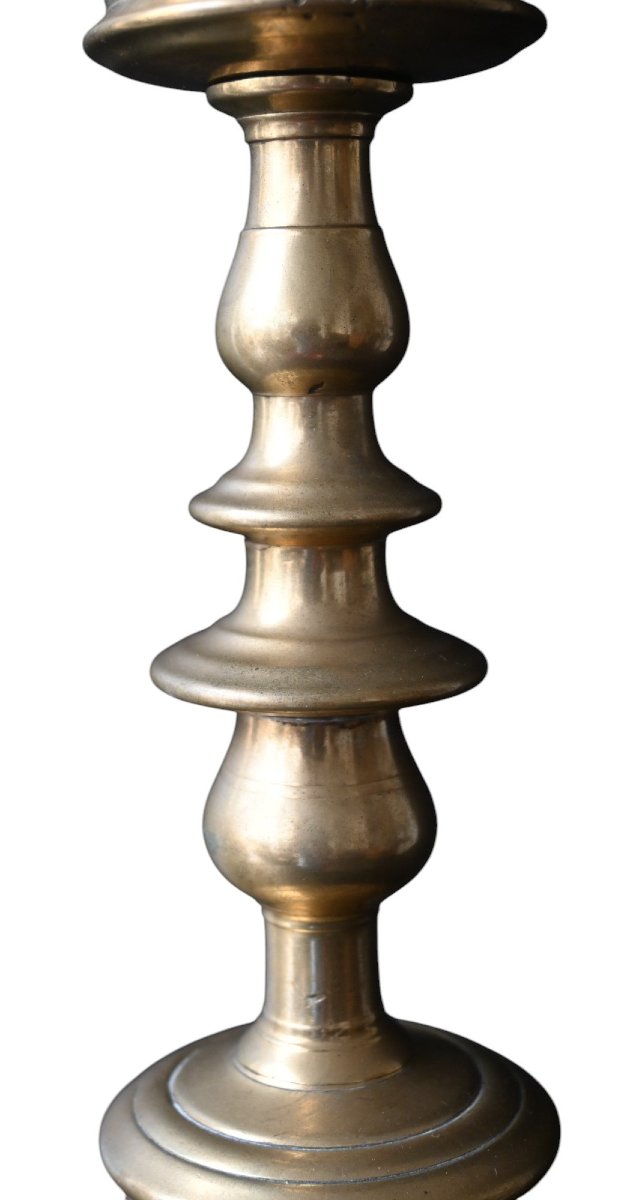 Flemish Bronze Candlestick From The End Of The 16th Century-photo-3
