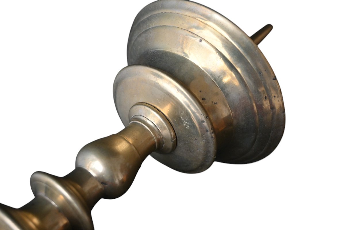 Flemish Bronze Candlestick From The End Of The 16th Century-photo-1