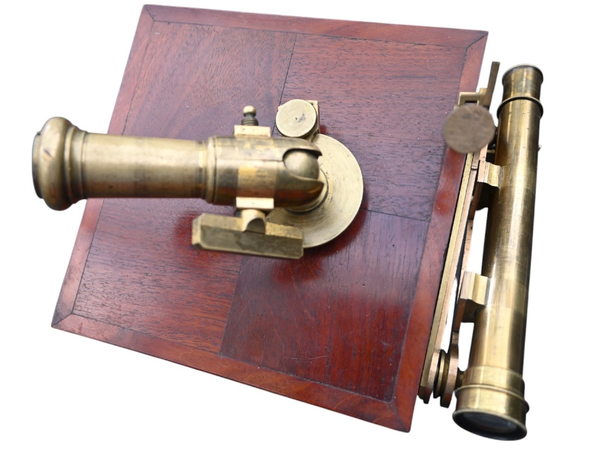 Antique Surveyor's Circumcompendium Signed Brand Frères, 1850-1880-photo-5