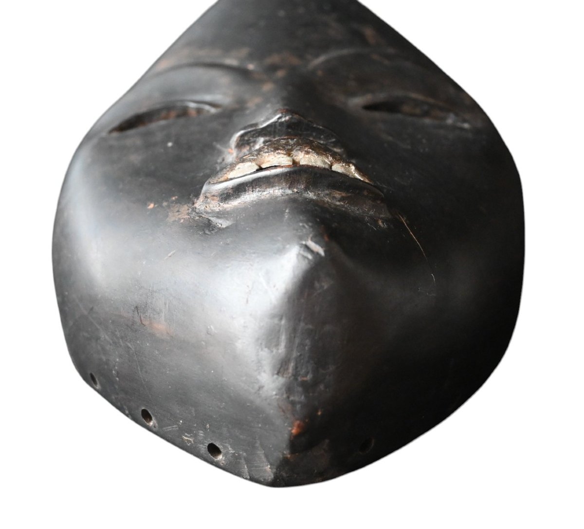 Dan Mask With Metal Teeth – Ivory Coast / Liberia, Mid-20th Century-photo-3