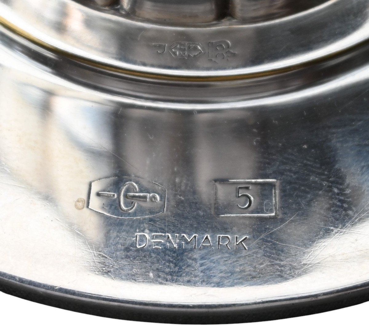 Georg Jensen Solid Silver Candlestick – Model N°5 By Johan Rohde (1949)-photo-3