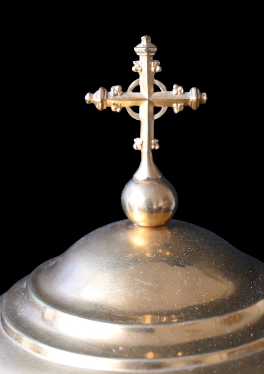 Ciboire français doré – Coupe en argent, Époque Louis XV (vers 1740–1760)-photo-2