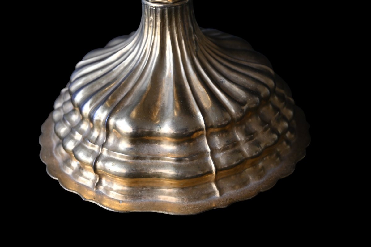 Ciboire français doré – Coupe en argent, Époque Louis XV (vers 1740–1760)-photo-4
