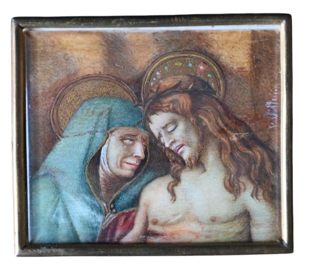 Miniature Religieuse Florentine du XIXe Siècle – Pietà