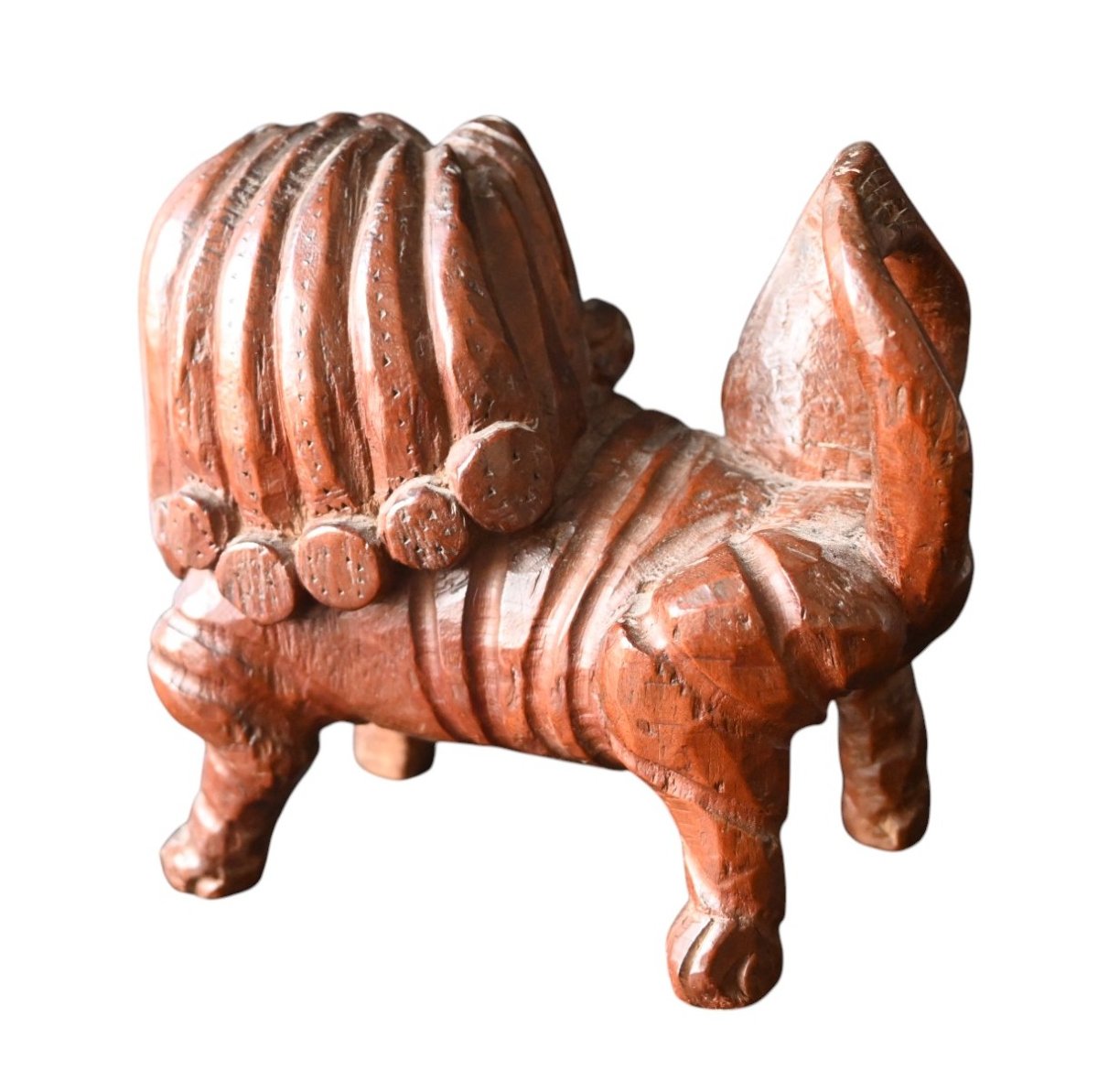 Dutch Colonial Period Ceylonese Guardian Lion Sculpture – 18th Century-photo-2
