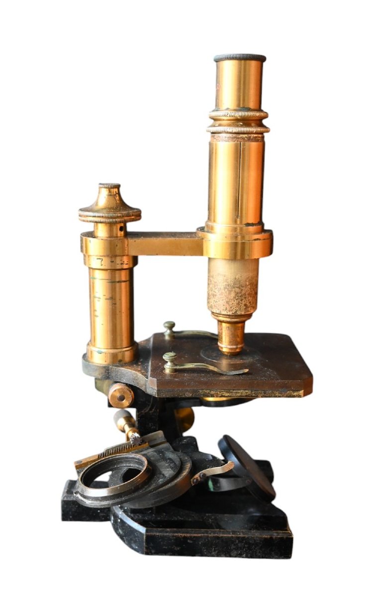 Microscope Ancien Carl Zeiss Jena – Vers 1897 – N° de série 23306 – Avec Coffret d’Origine-photo-2