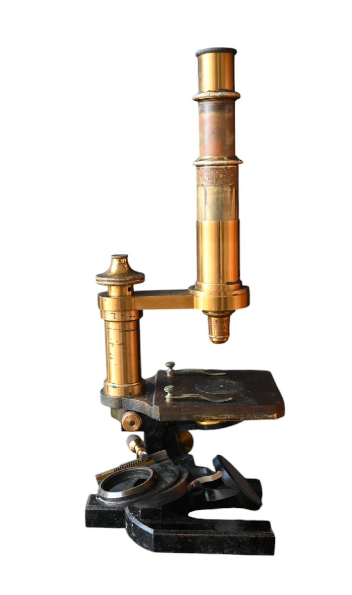 Microscope Ancien Carl Zeiss Jena – Vers 1897 – N° de série 23306 – Avec Coffret d’Origine-photo-4