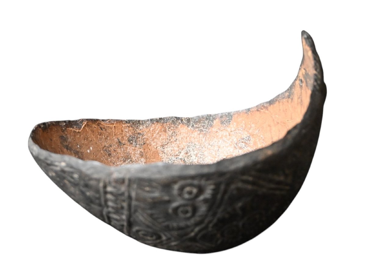 Coupe Rituelle Sculptée en Coque de Noix de Coco – Peuple Iatmul, Rivière Sepik,  PNG-photo-2