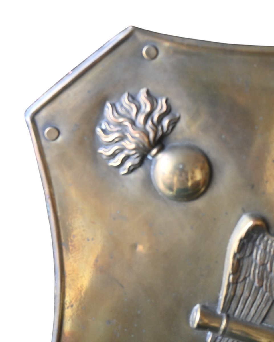 Rare Artillery Plate – First Empire – Imperial Eagle And Crossed Cannons, 1804–1815-photo-2