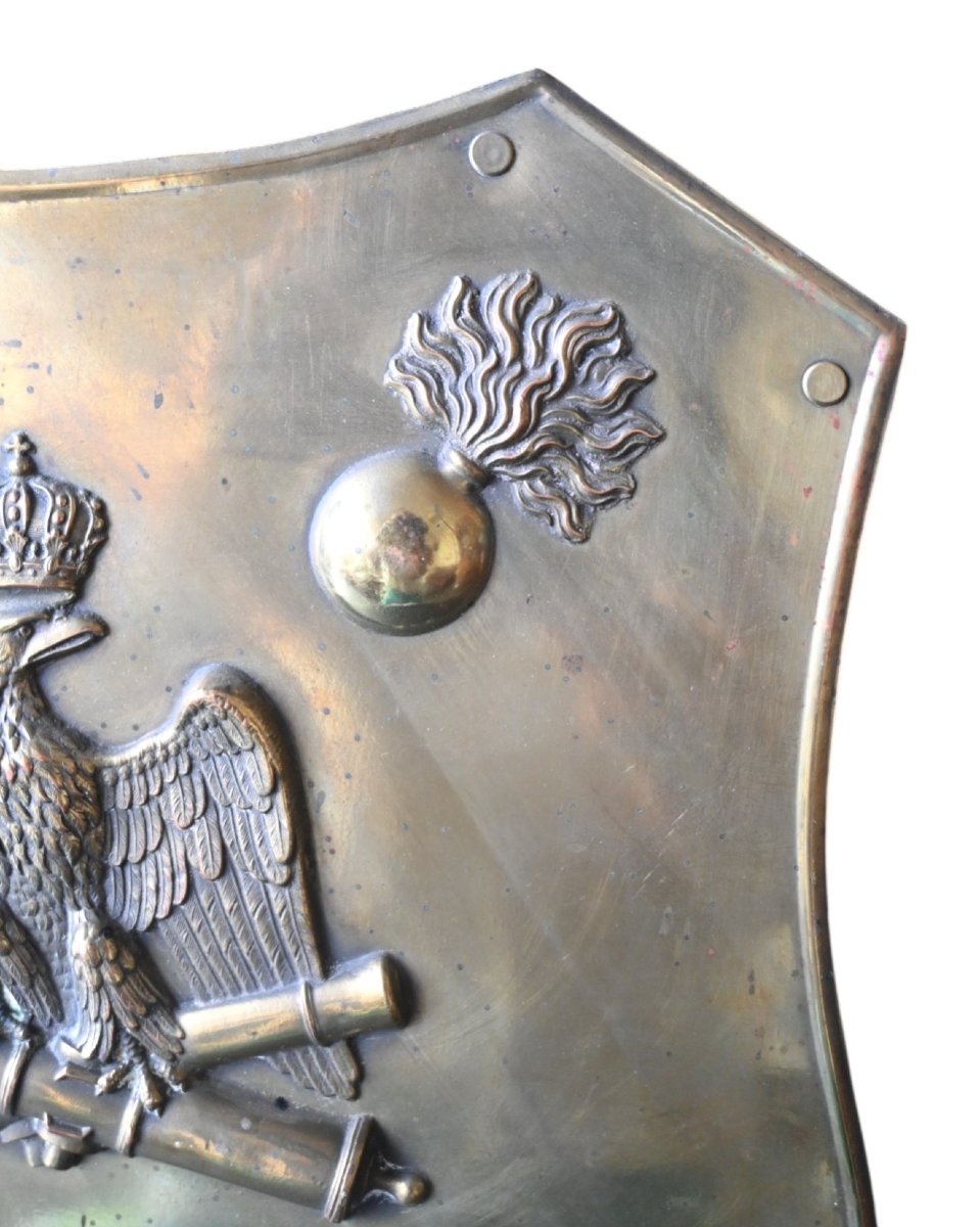 Rare Artillery Plate – First Empire – Imperial Eagle And Crossed Cannons, 1804–1815-photo-4