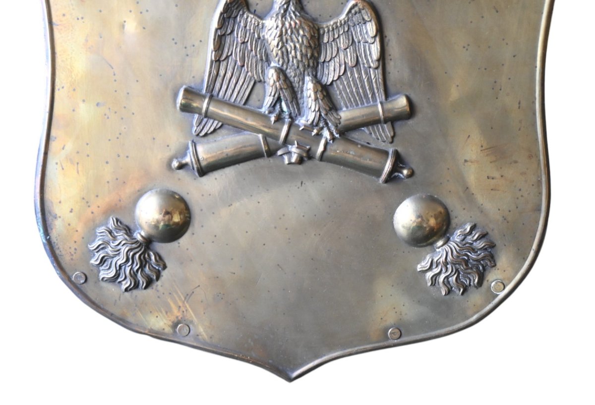 Rare Artillery Plate – First Empire – Imperial Eagle And Crossed Cannons, 1804–1815-photo-1