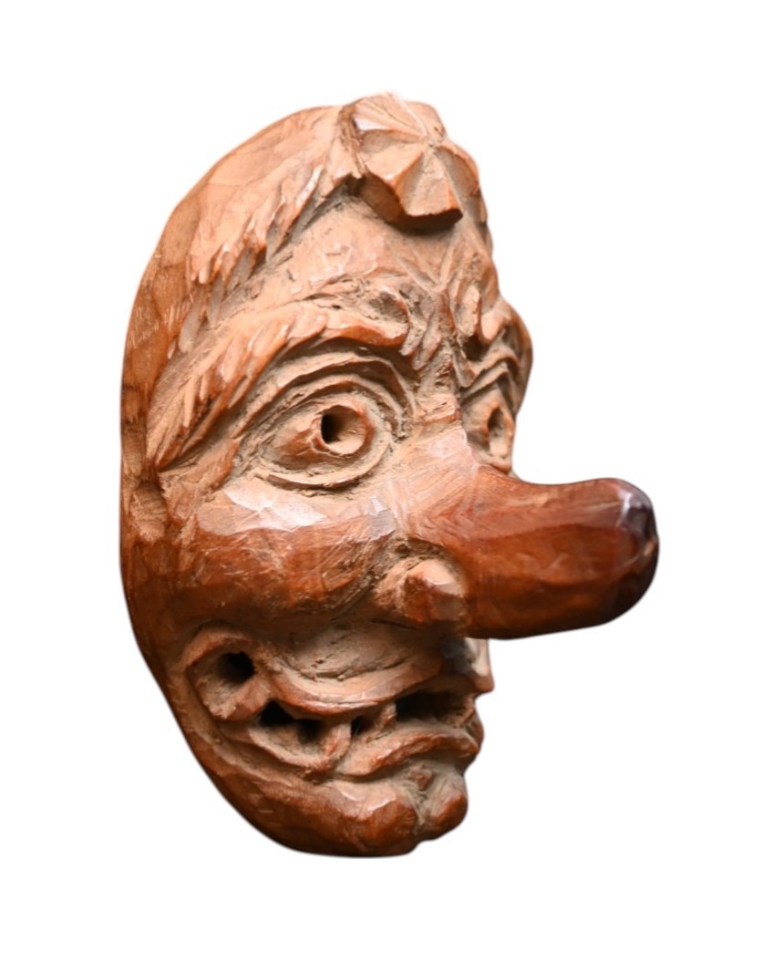 Netsuke Japonais – Masque Grotesque, Époque Edo à Début Meiji (vers 1820–1880)