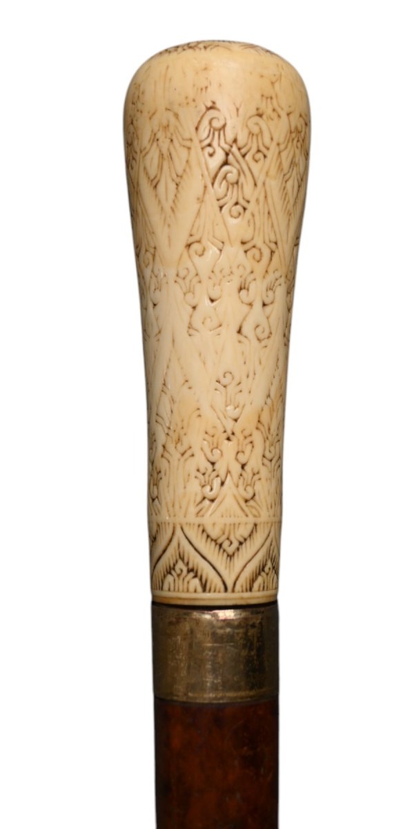 Elegant English Gentleman's Cane – Late 18th Century-photo-3