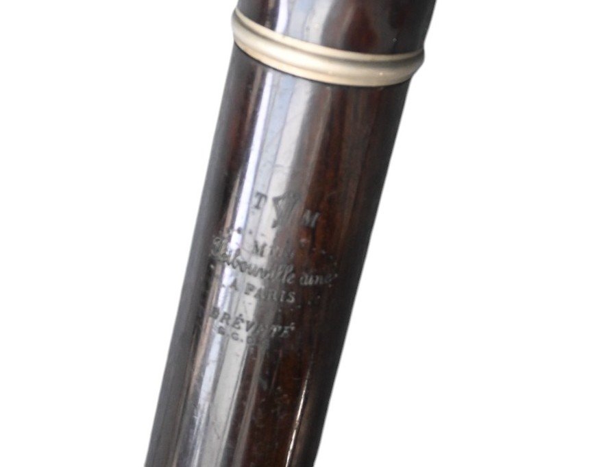 Flûte traversière ancienne en bois – Thibouville Aîné, Paris (vers 1850–1880)-photo-4