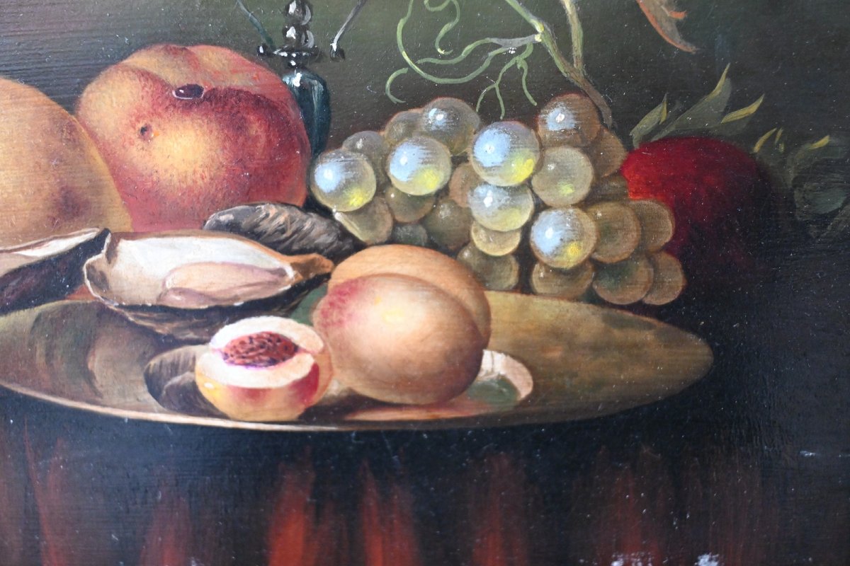 19th Century Still Life On Copper – In The Tradition Of The Flemish School-photo-4