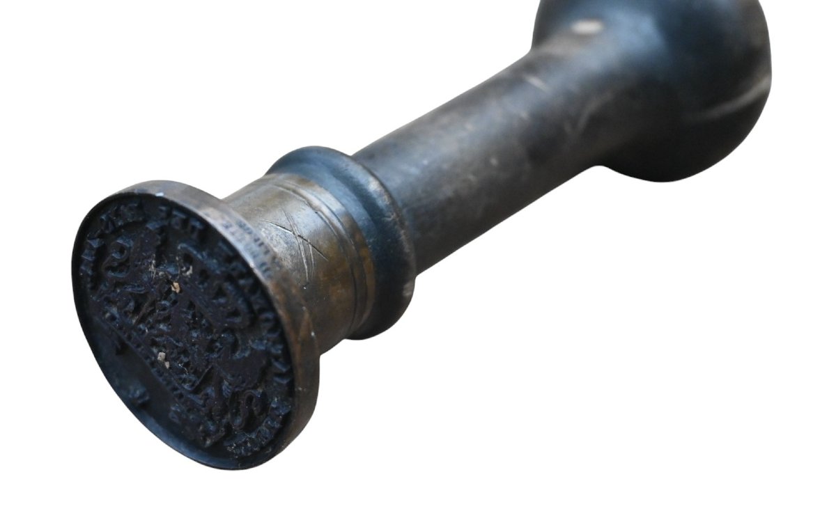 Antique Brass Seal – National Mint Of The Netherlands (circa 1815–1830)-photo-3