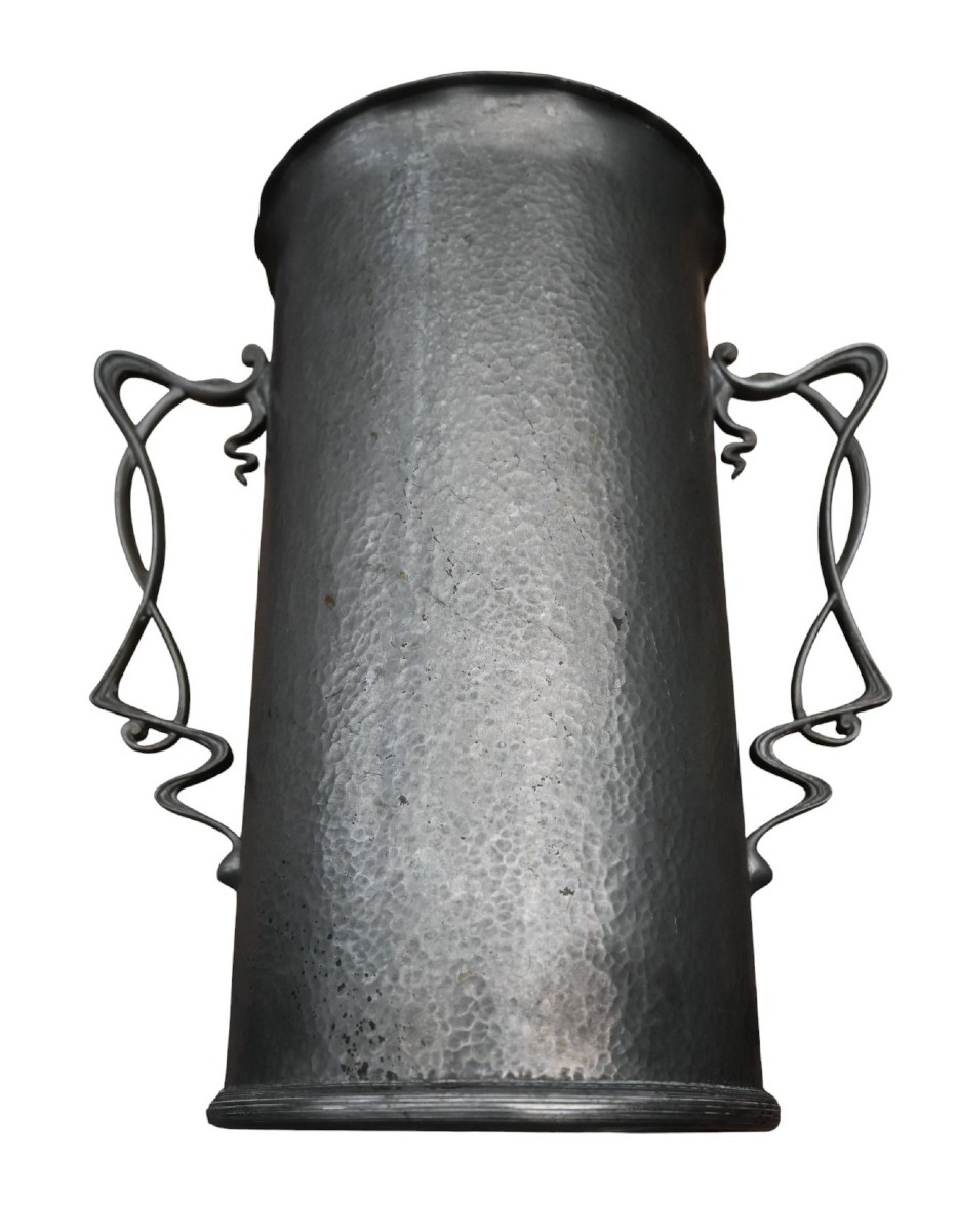 Seau à vin Art Nouveau – Laiton étamé, vers 1900–1915