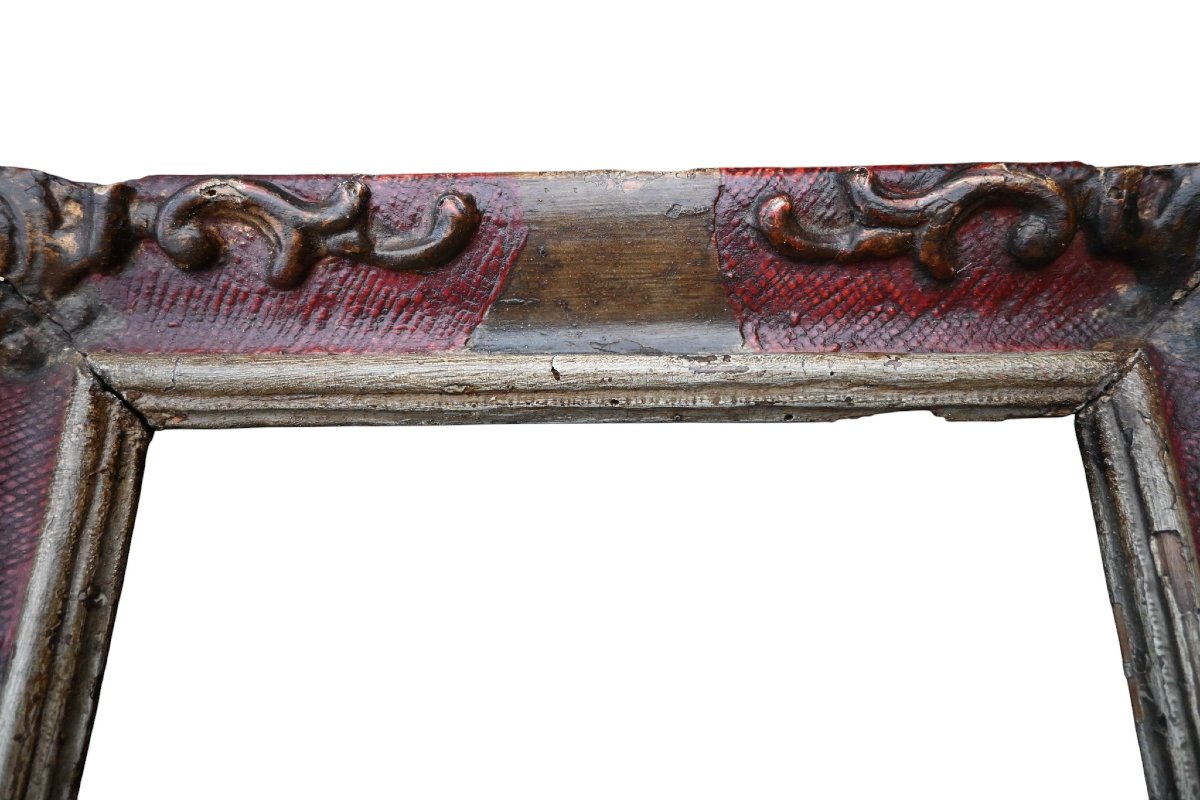 Cadre en bois sculpté doré, style Louis XV (rococo, vers 1740–1760)-photo-4