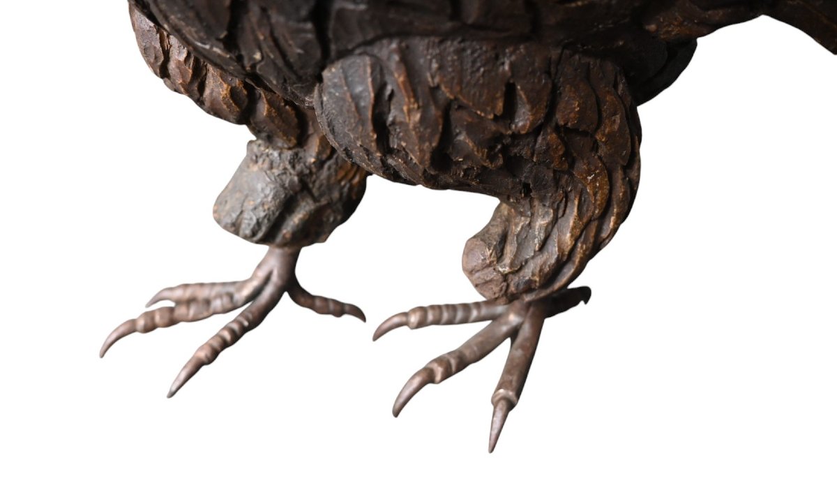 Carved Wooden Eagle With Iron Talons – 19th Century-photo-2