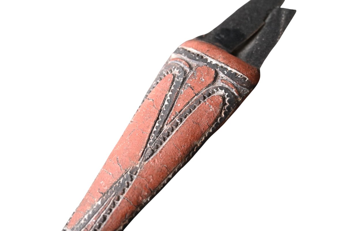 Couteau cérémoniel en obsidienne – Îles de l’Amirauté, Papouasie-Nouvelle-Guinée, début du XXᵉ -photo-3