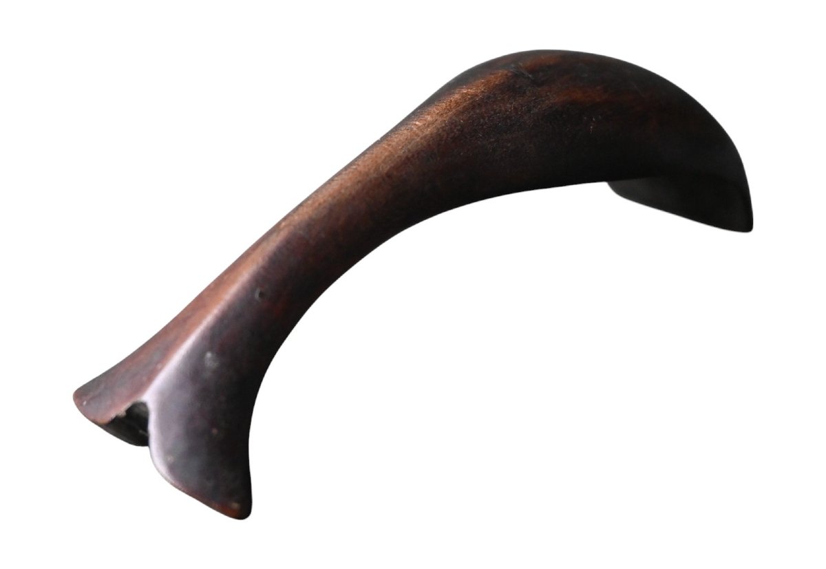 Tribal Wooden Spoon – Philippines, Early 20th Century, Whale Tail Motif-photo-2