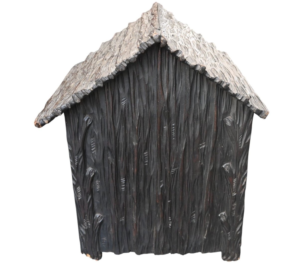 Niche intérieure ancienne en bois sculpté, travail de la Forêt-Noire, vers 1880–1910-photo-4