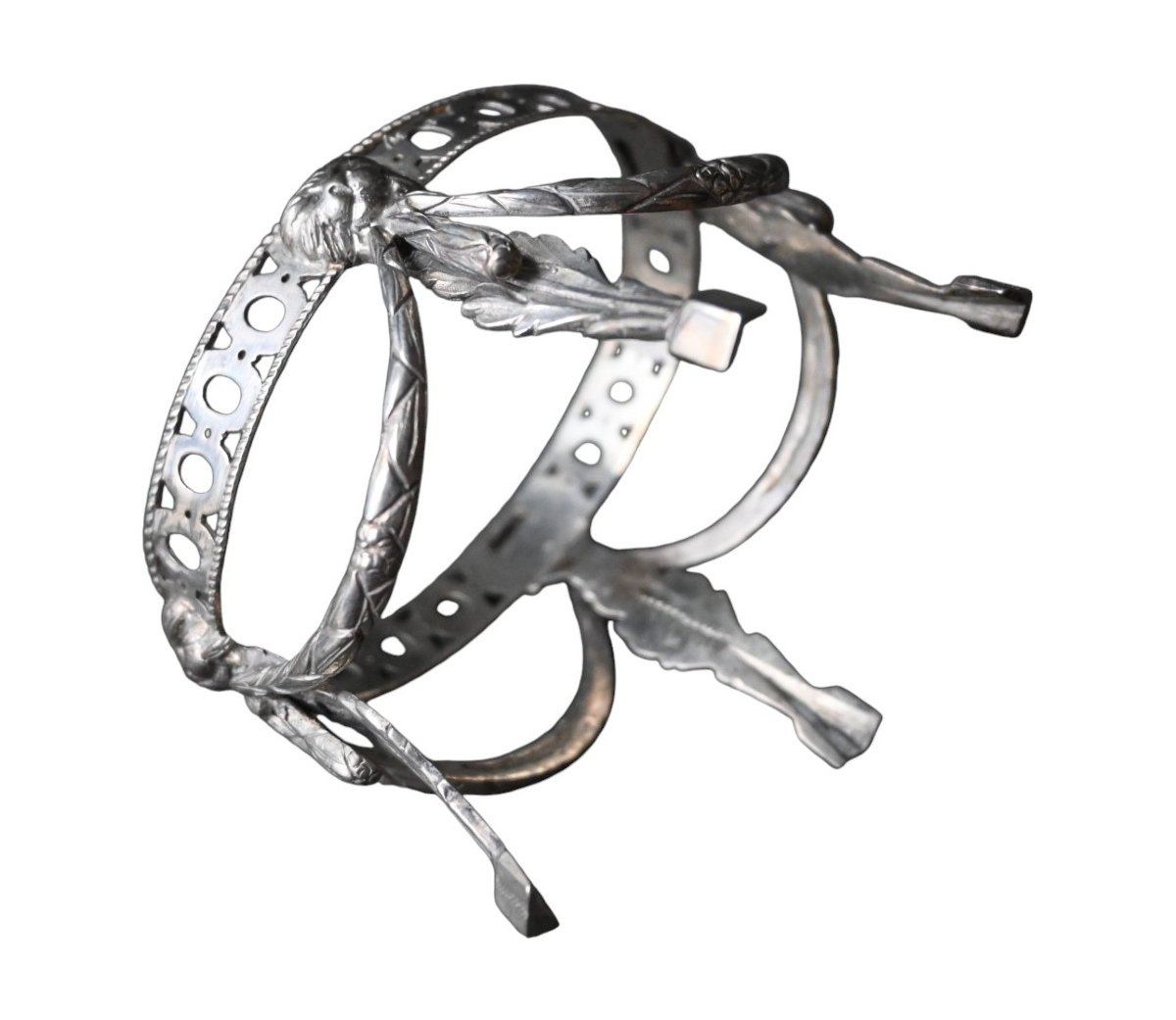Paire de salières en argent – Liège XVIIIᵉ siècle – Mathieu Gérard – style Louis XVI -photo-2