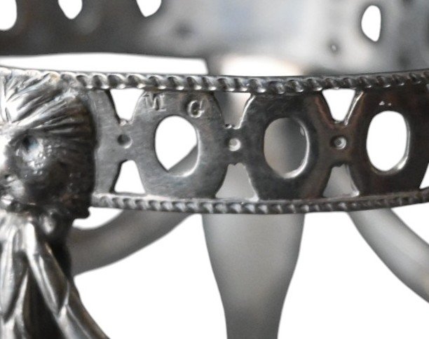 Paire de salières en argent – Liège XVIIIᵉ siècle – Mathieu Gérard – style Louis XVI -photo-5