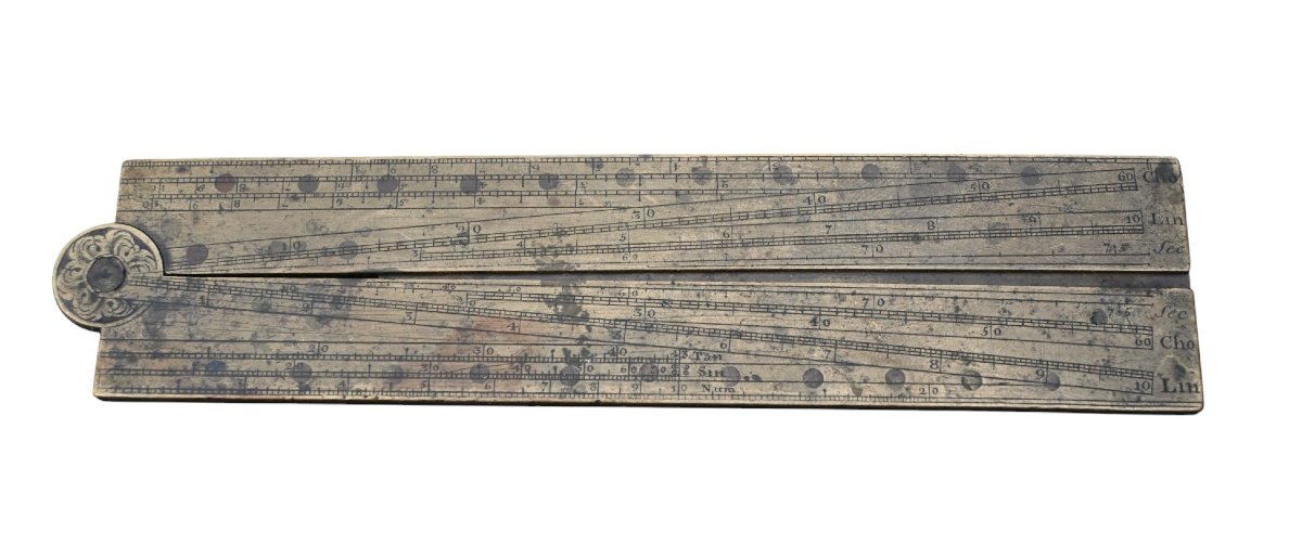 Secteur anglais en laiton, signé “R. Glynne Fecit”, XVIIIᵉ siècle (vers 1750–1775)-photo-4