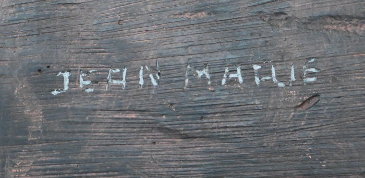 Paire de sculptures modernistes signée “Jean Marie”, attribuée à Louis Smeyers (1923–2009)-photo-2