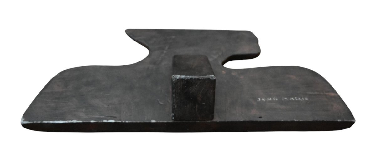 Paire de sculptures modernistes signée “Jean Marie”, attribuée à Louis Smeyers (1923–2009)-photo-3