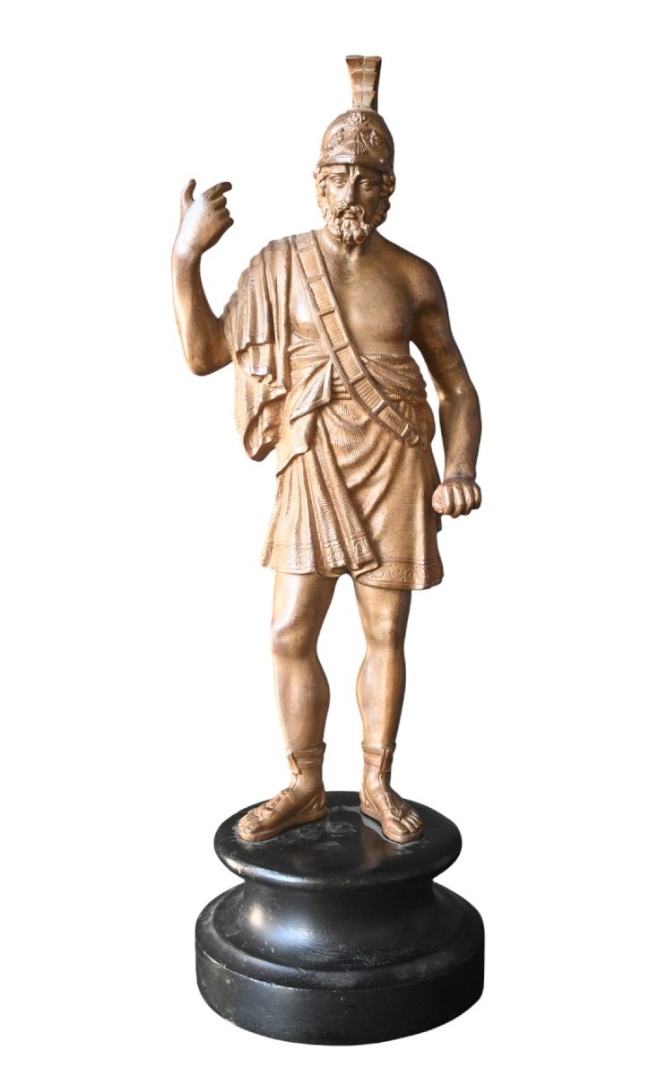 Grand Tour – Sculpture en bronze représentant Mars, Italie, XIXe siècle-photo-2