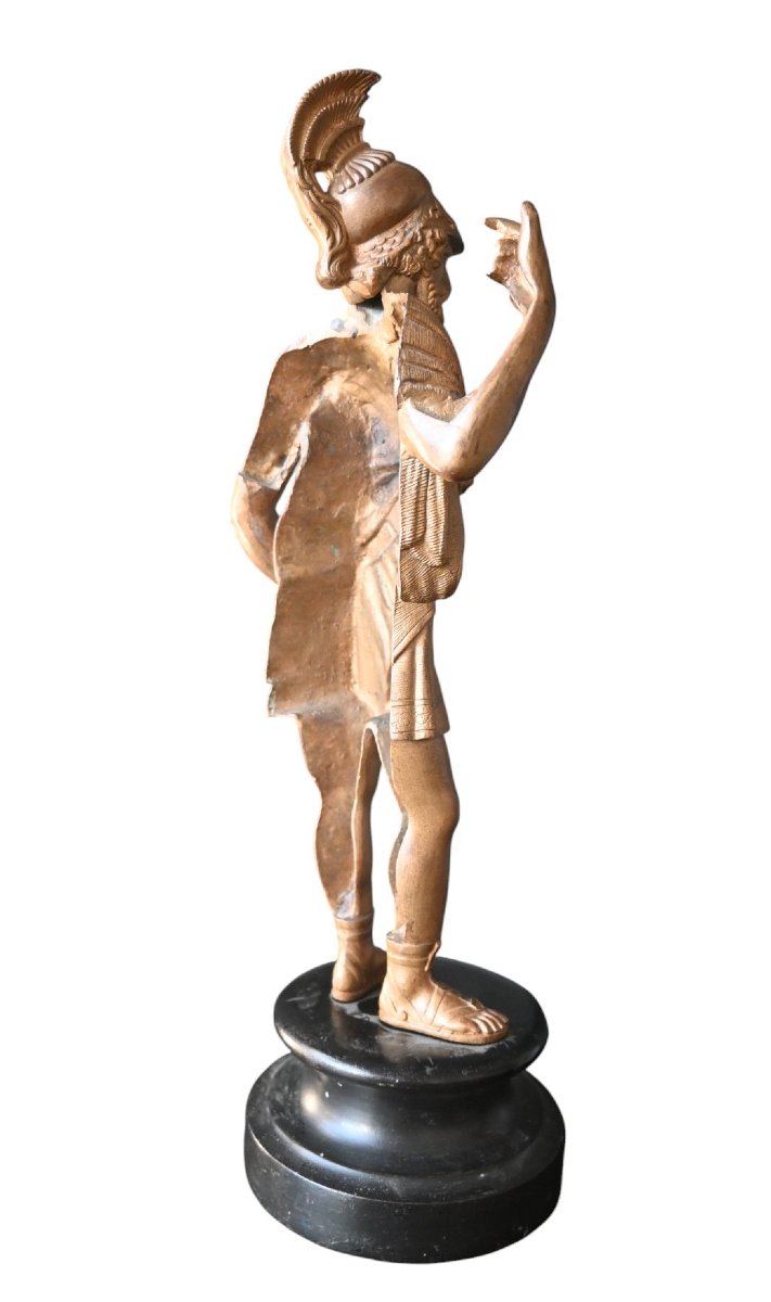 Grand Tour – Sculpture en bronze représentant Mars, Italie, XIXe siècle-photo-4