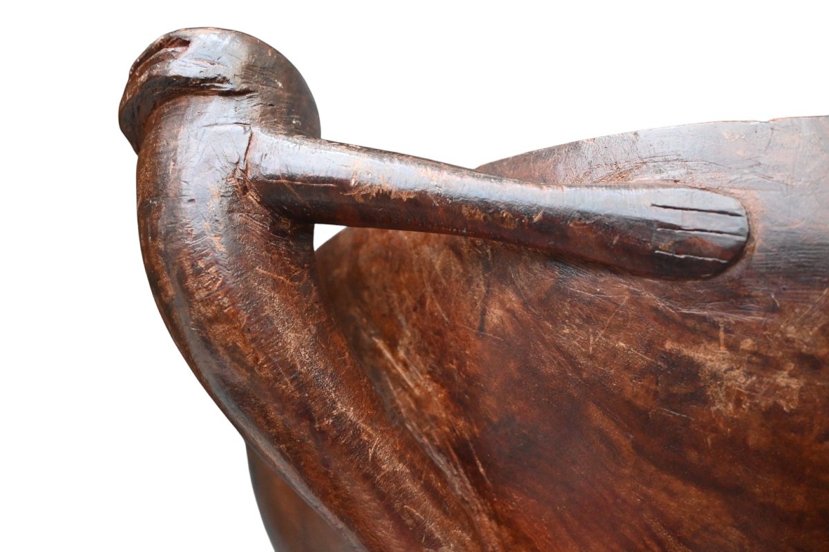 Grande coupe cérémonielle en bois – Îles de l’Amirauté, Papouasie-Nouvelle-Guinée-photo-5