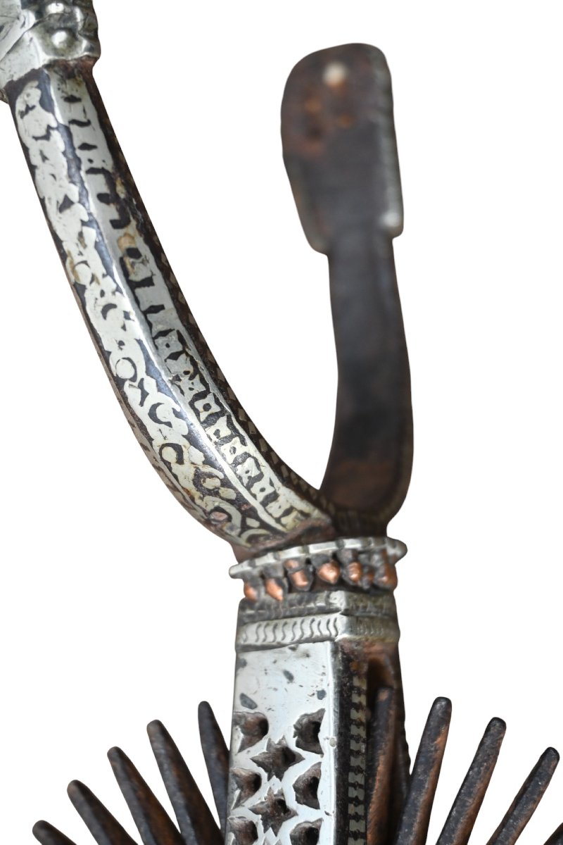 Pair Of South American Gaucho Spurs, 19th Century-photo-4