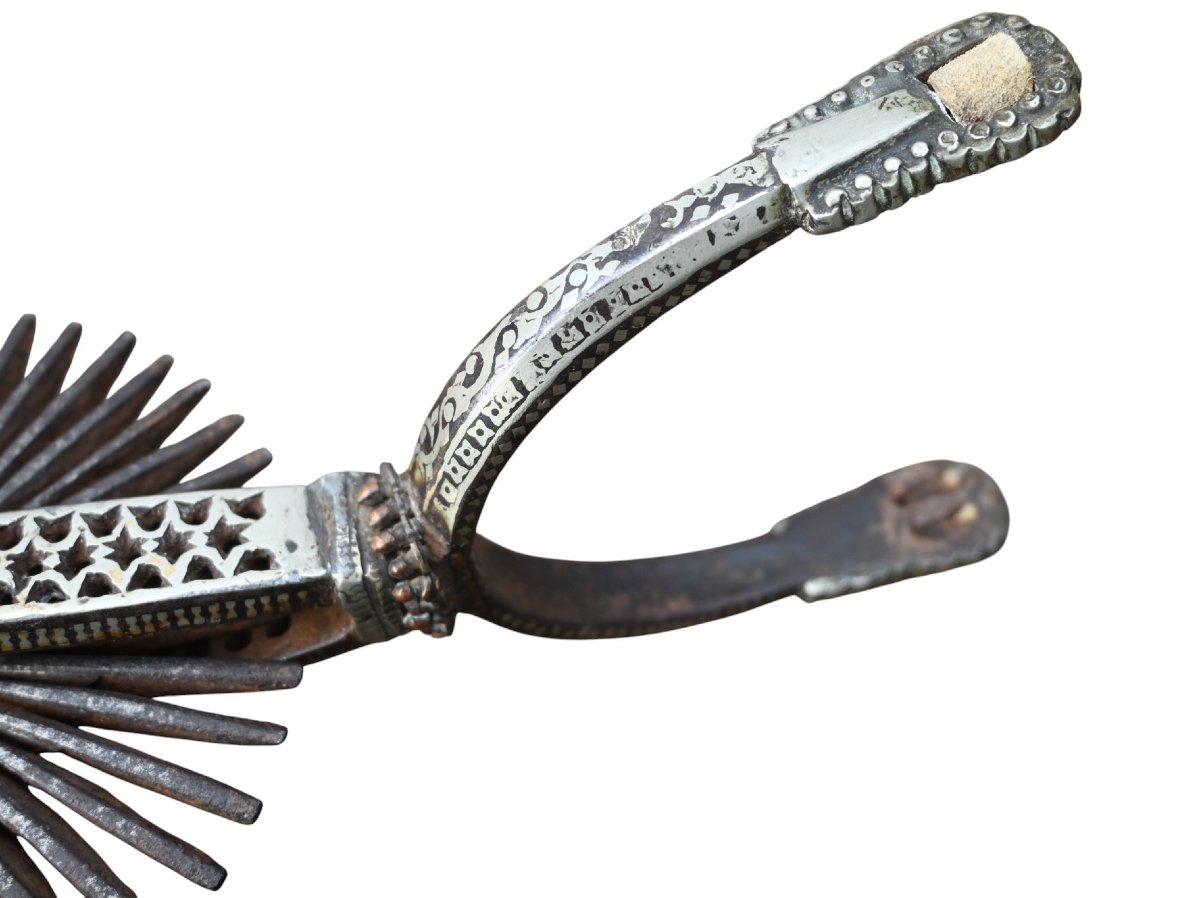 Pair Of South American Gaucho Spurs, 19th Century-photo-4